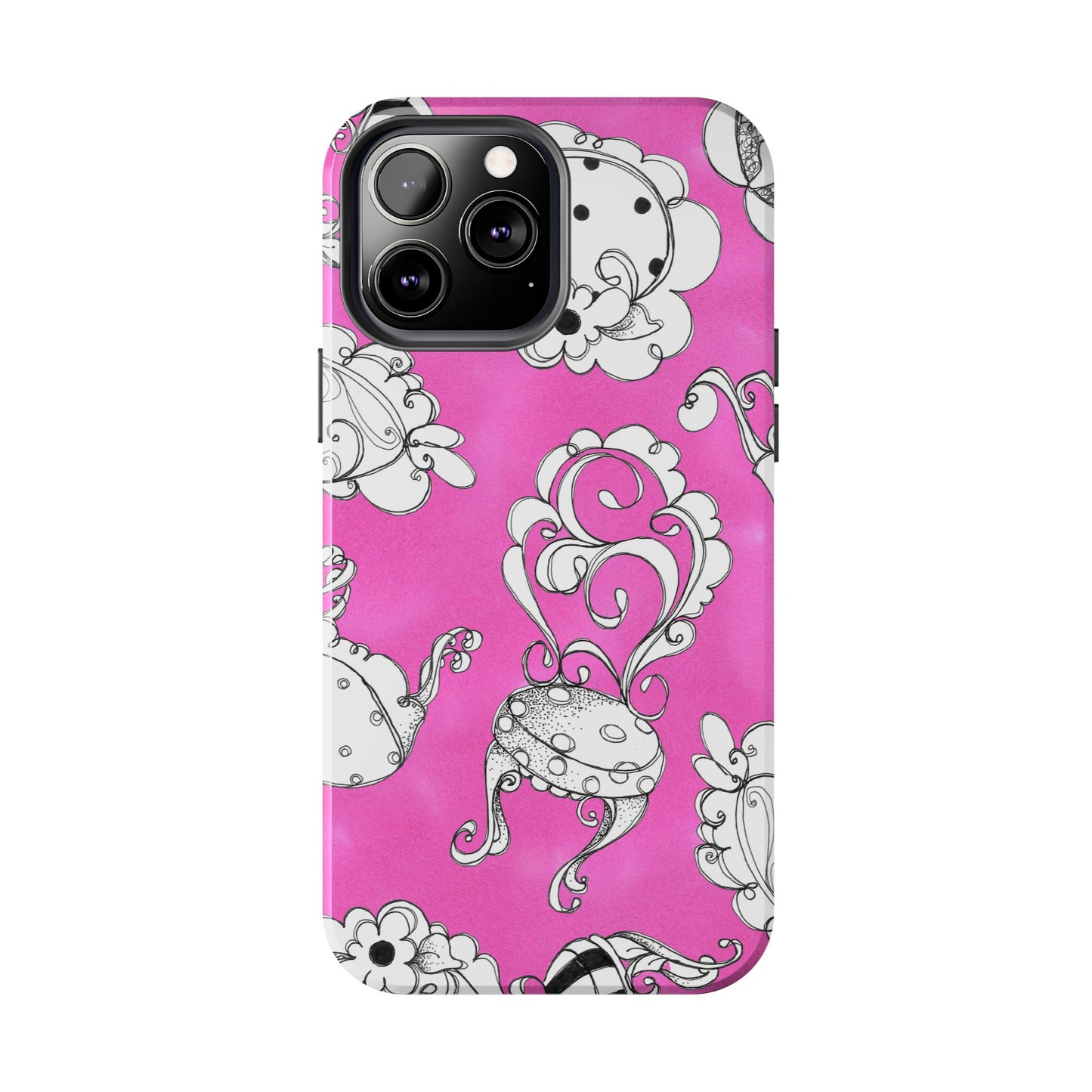 Bistro Chairs Pink Phone Case