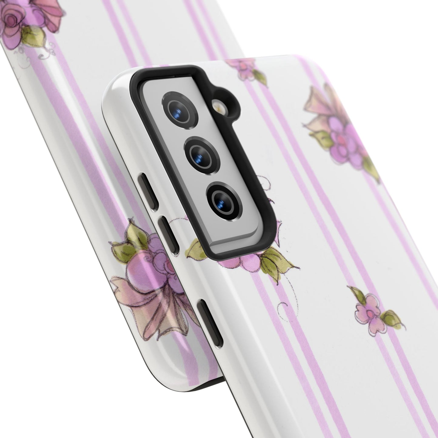 Flower Model Flower Stripe Phone Case