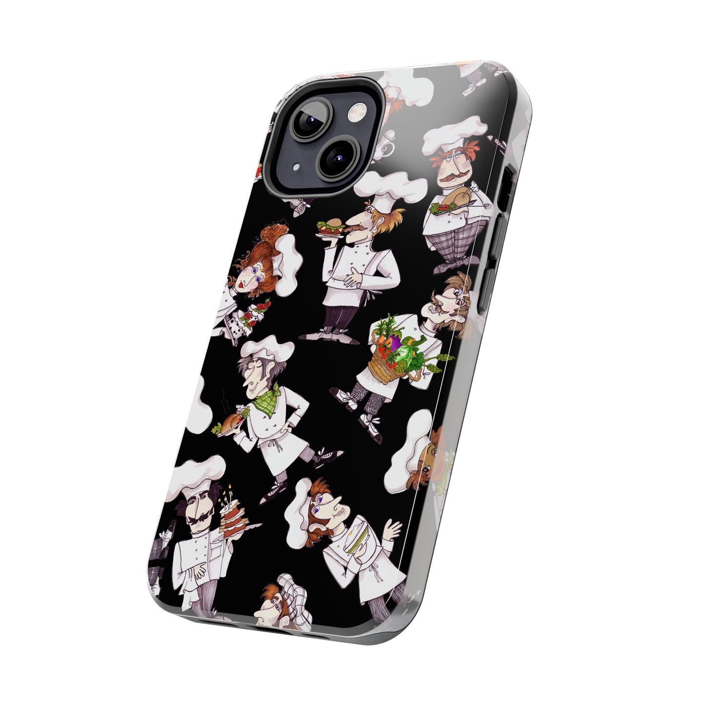 Tossed Chefs Black Phone Case