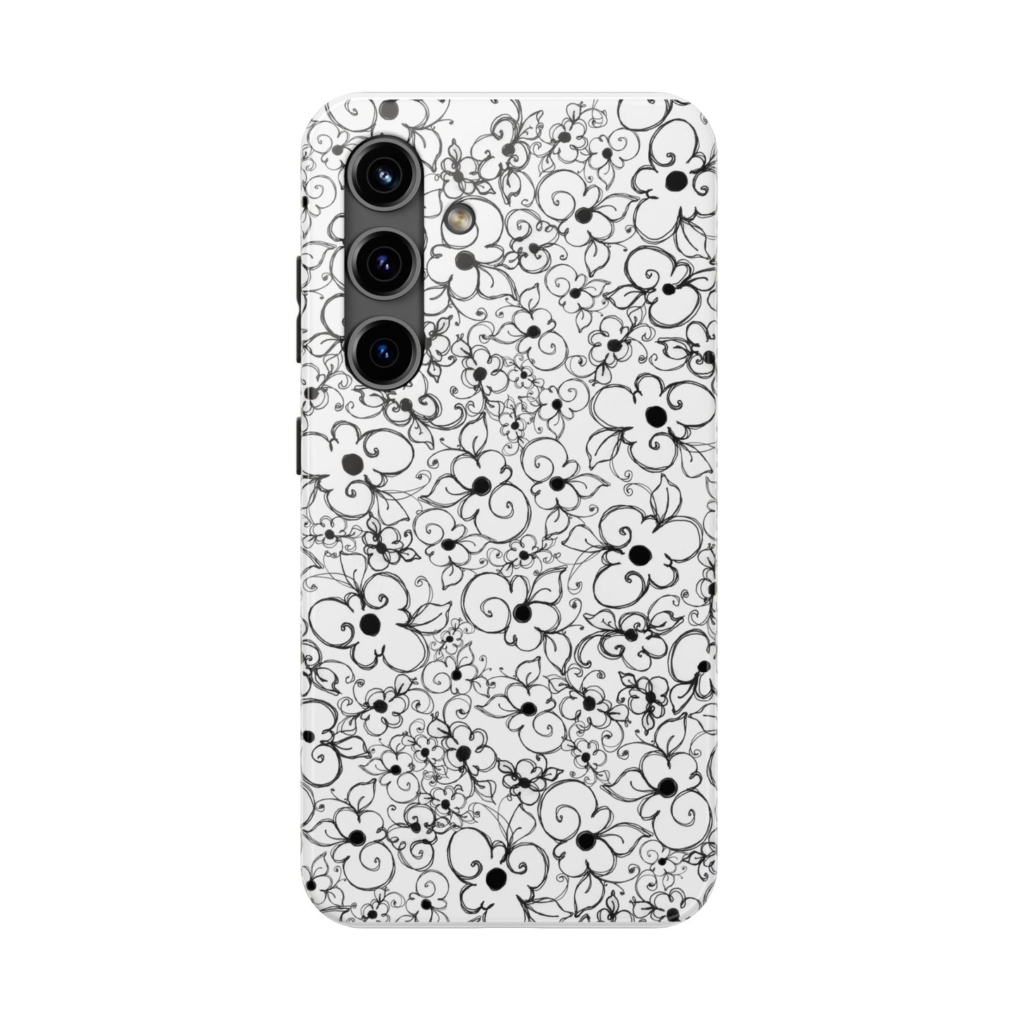 Dog Daisies White Phone Case