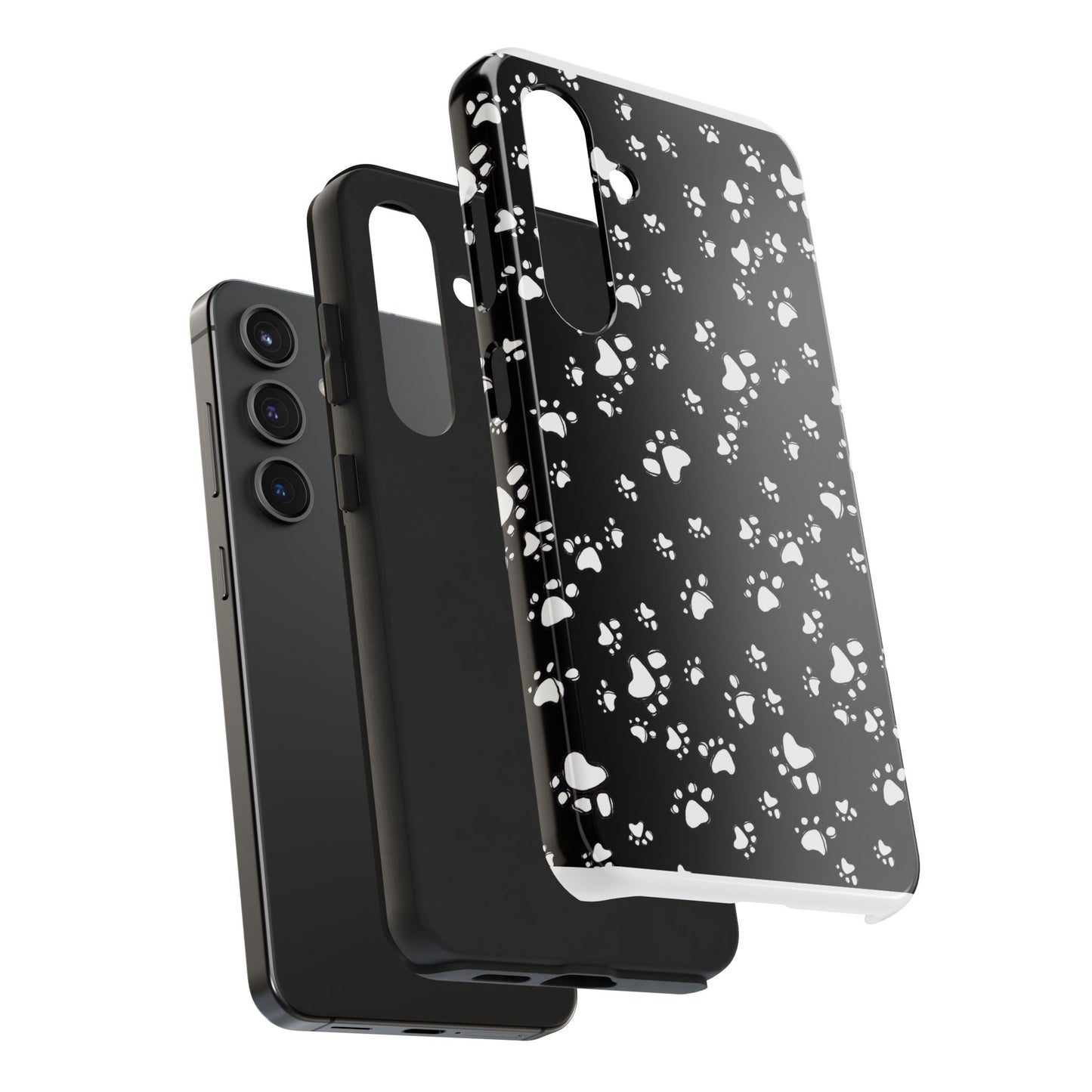Paw Flakes Black Phone Case