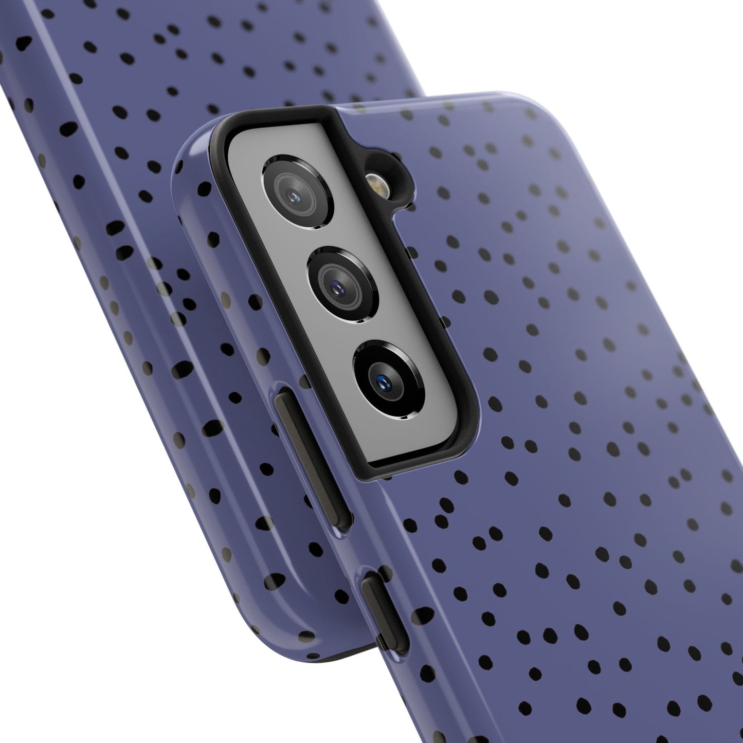 Dinky Dots Blue / Black Phone Case