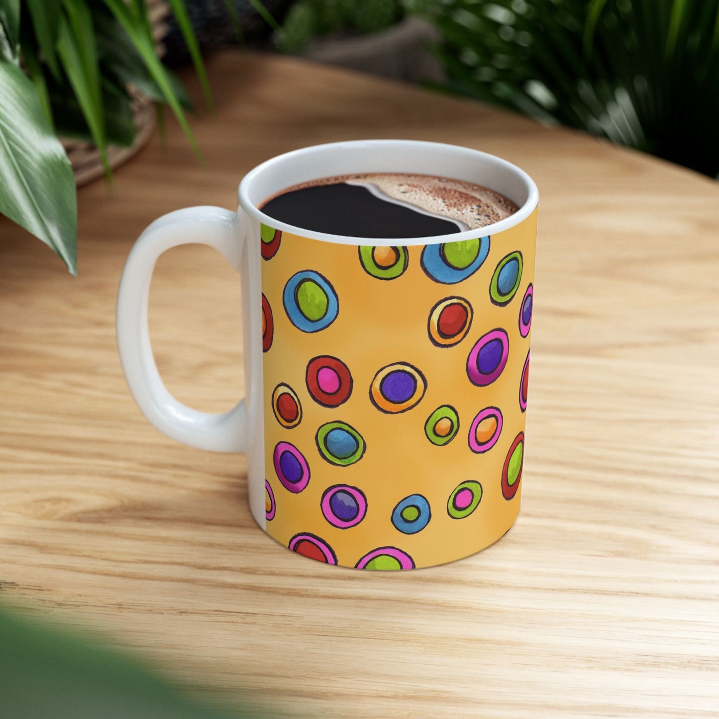 Dopey Dots Yellow Cup