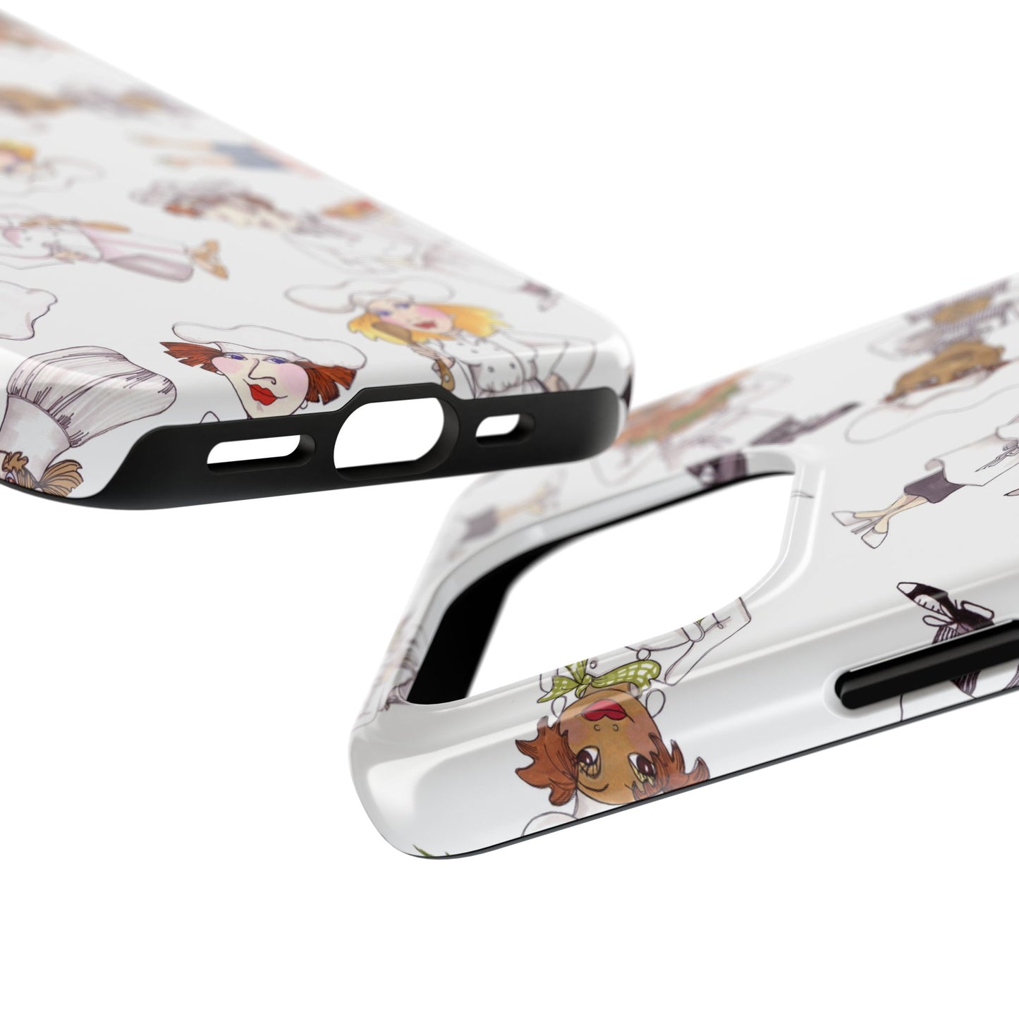 Tossed Chefs White Phone Case