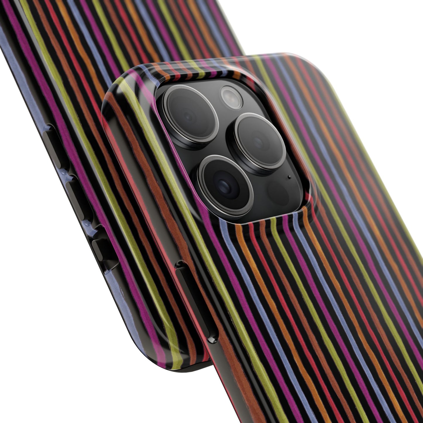 Stripe Black Phone Case