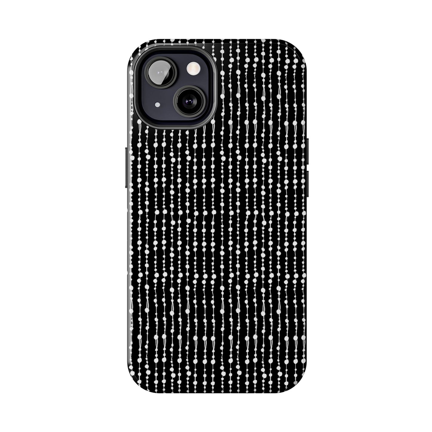 Beaded Curtain Black / White Phone Case