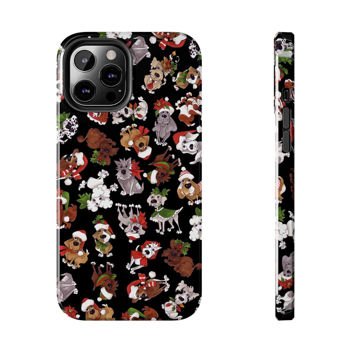 Doggie Toss Black Phone Case