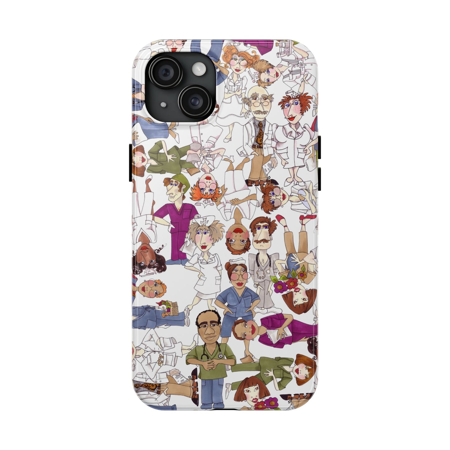 Diverse Nurse White Phone Case