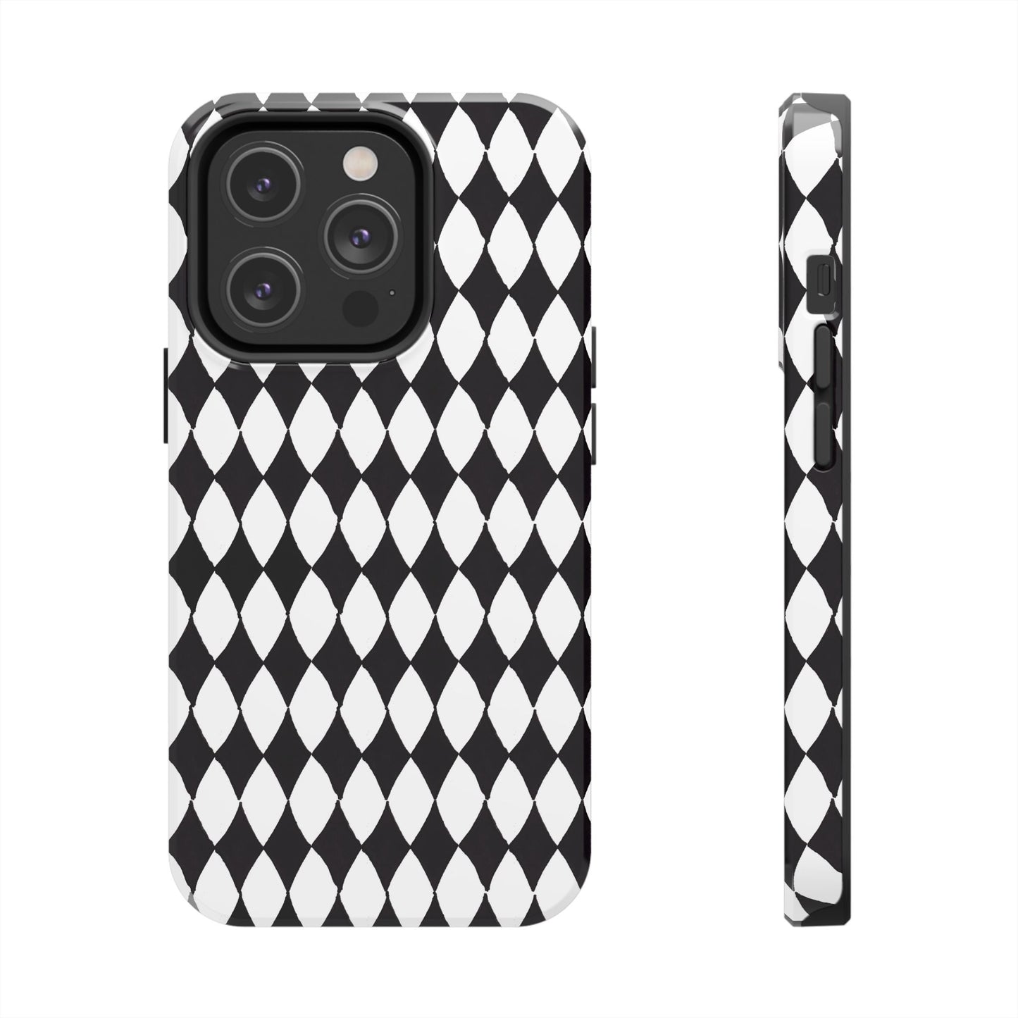 Diamond White / Black Phone Case