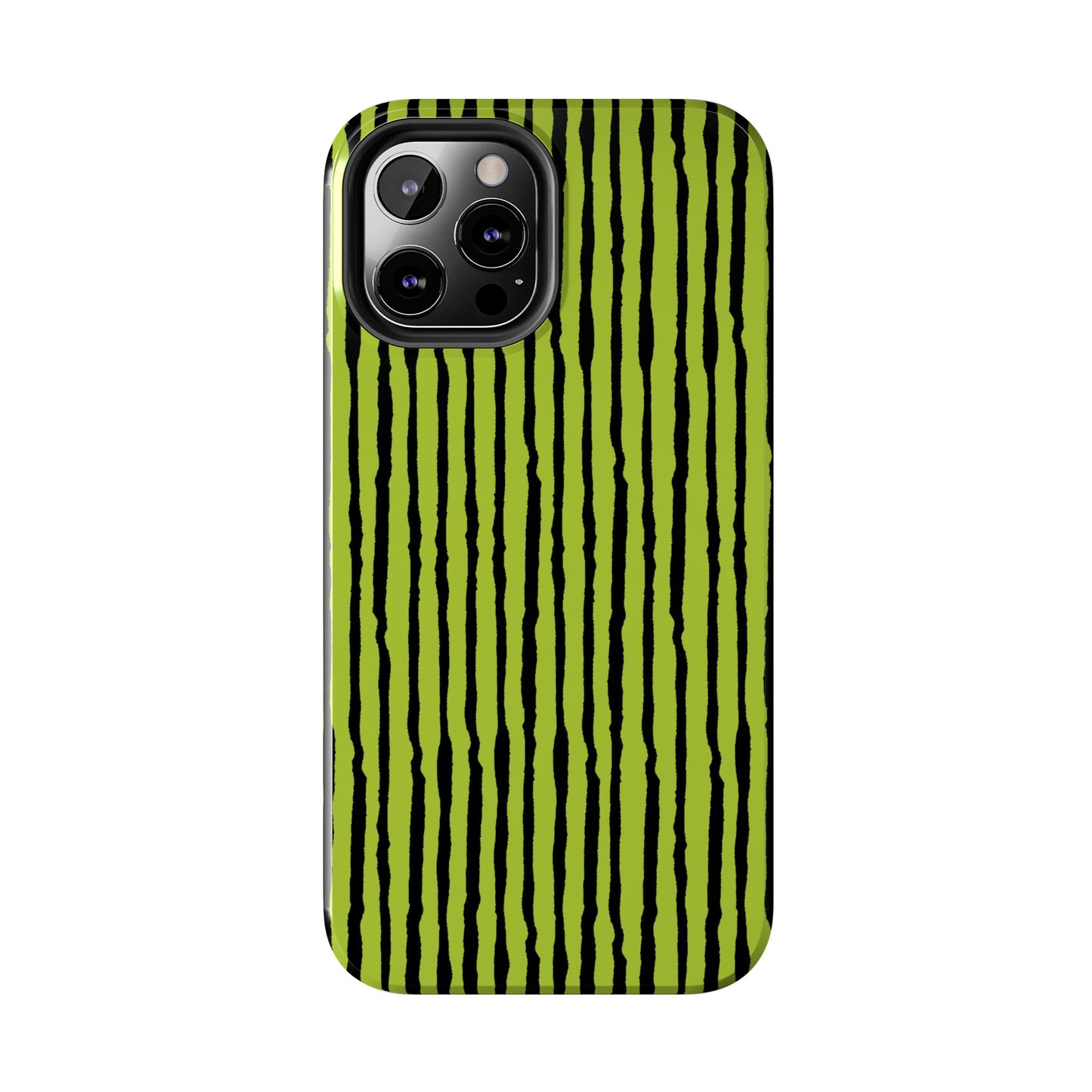 Sorta Stripe Green / Black Phone Case