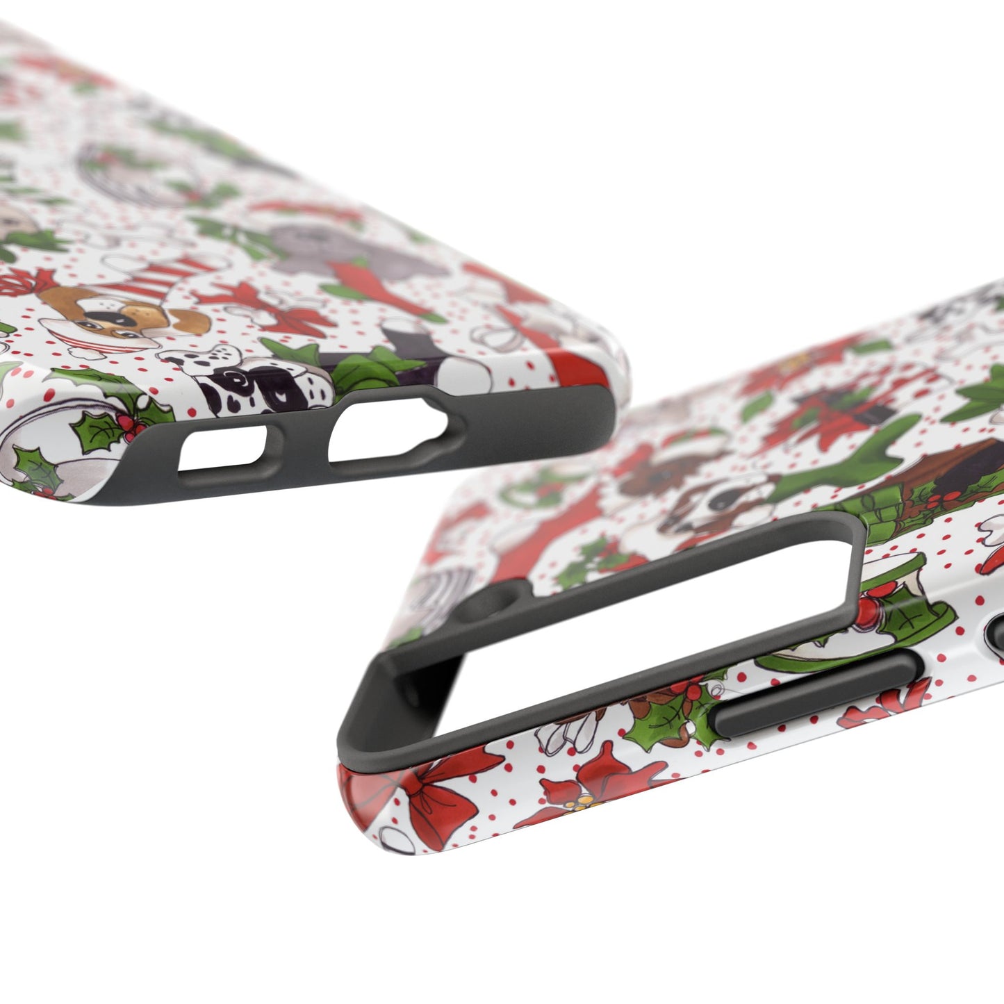 Holiday Fun Toss White / Red Phone Case