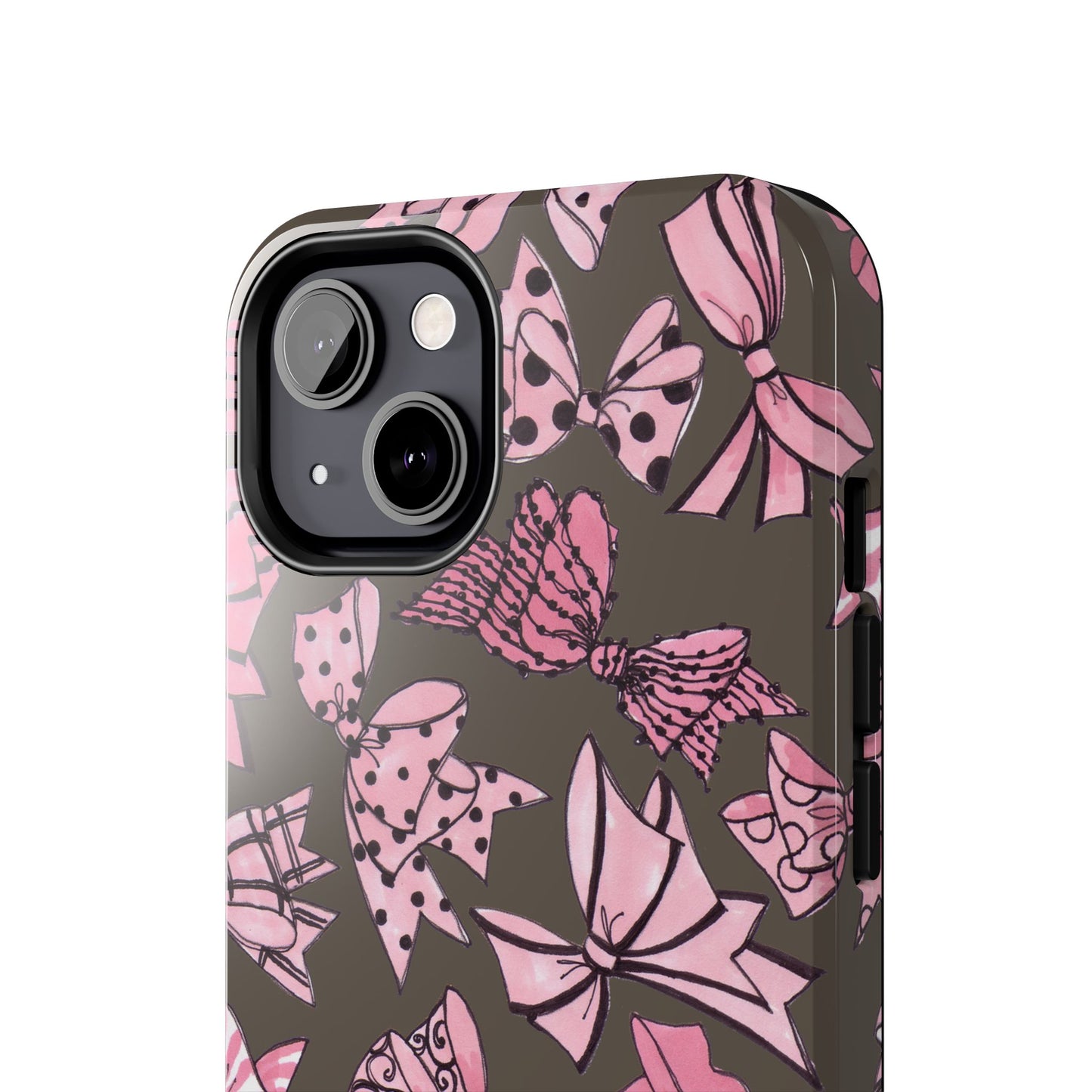 Blushing Bows Mocha Phone Case
