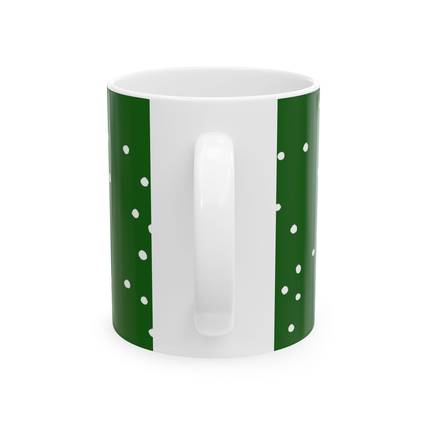 Dinky Dots Dark Green / White Cup
