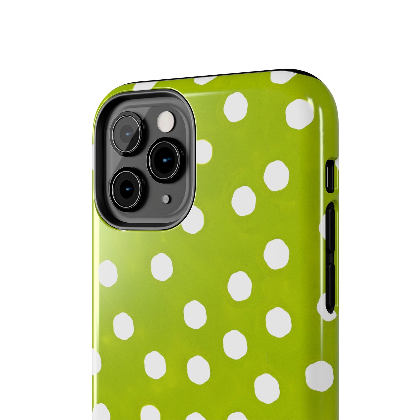 Jumbo Dots Green / White Phone Case