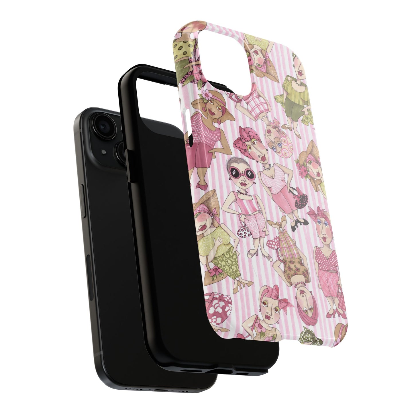 Tossed Ladies Pink Phone Case