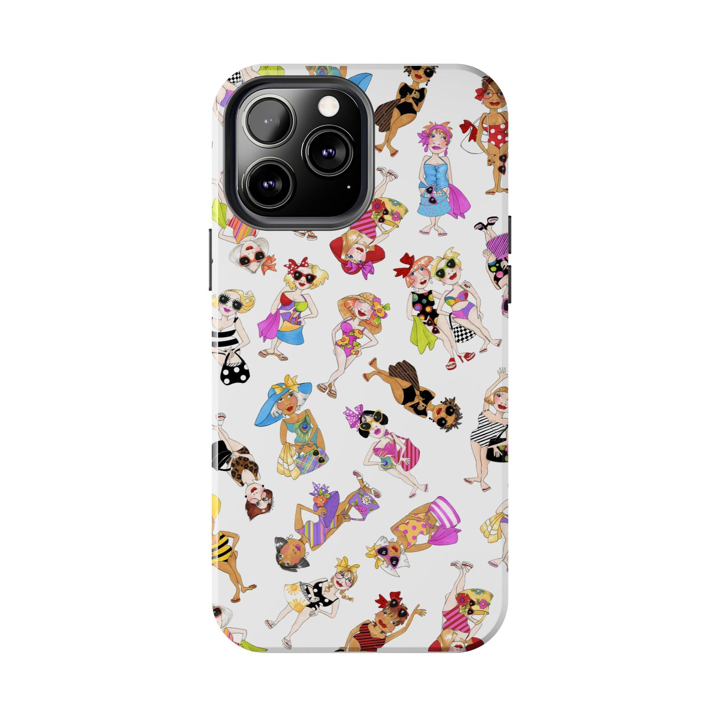 Tossed Beauties White Phone Case