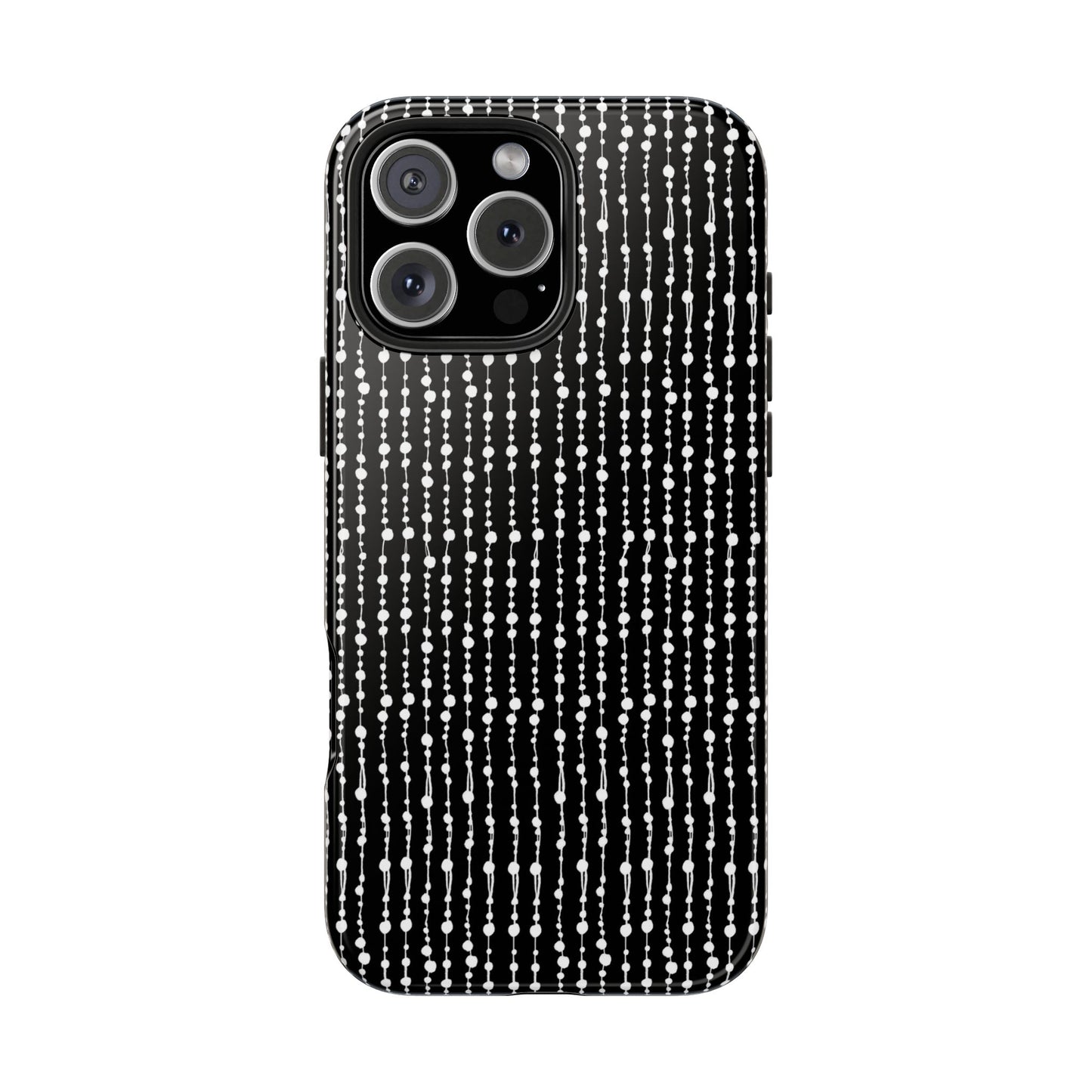 Beaded Curtain Black / White Phone Case