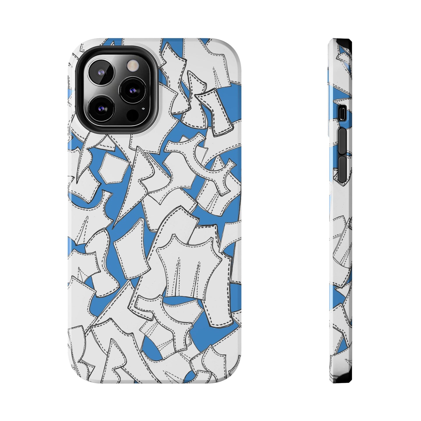 Pattern Pieces Turquoise Phone Case