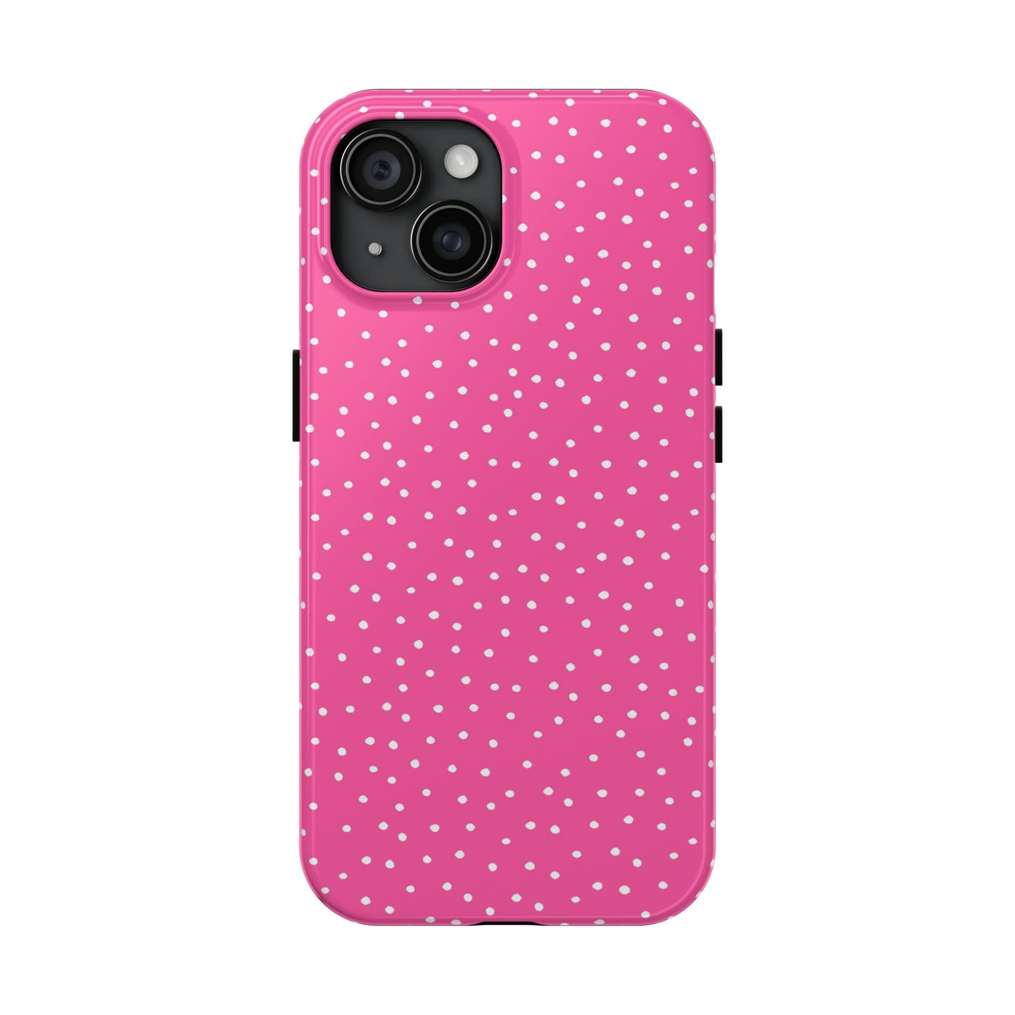 Dinky Dots Bright Pink / White Phone Case