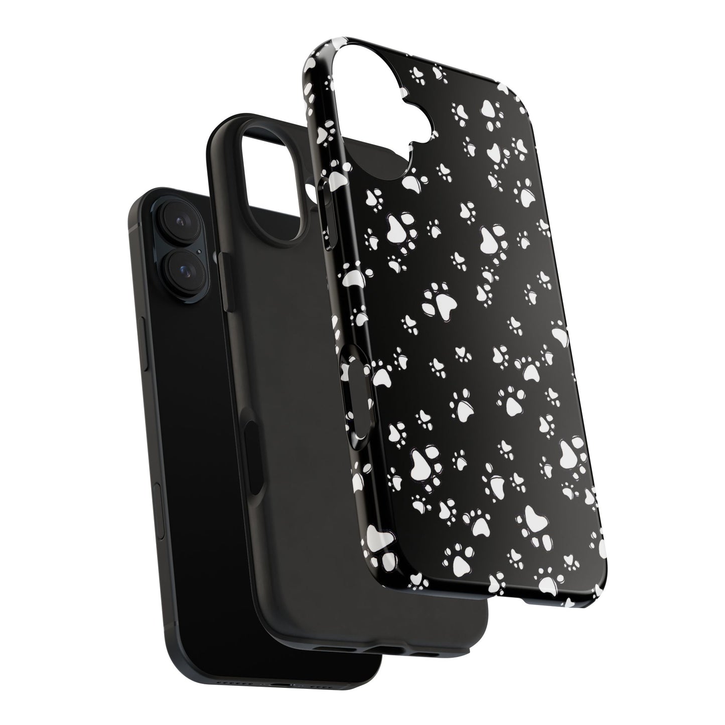Paw Flakes Black Phone Case
