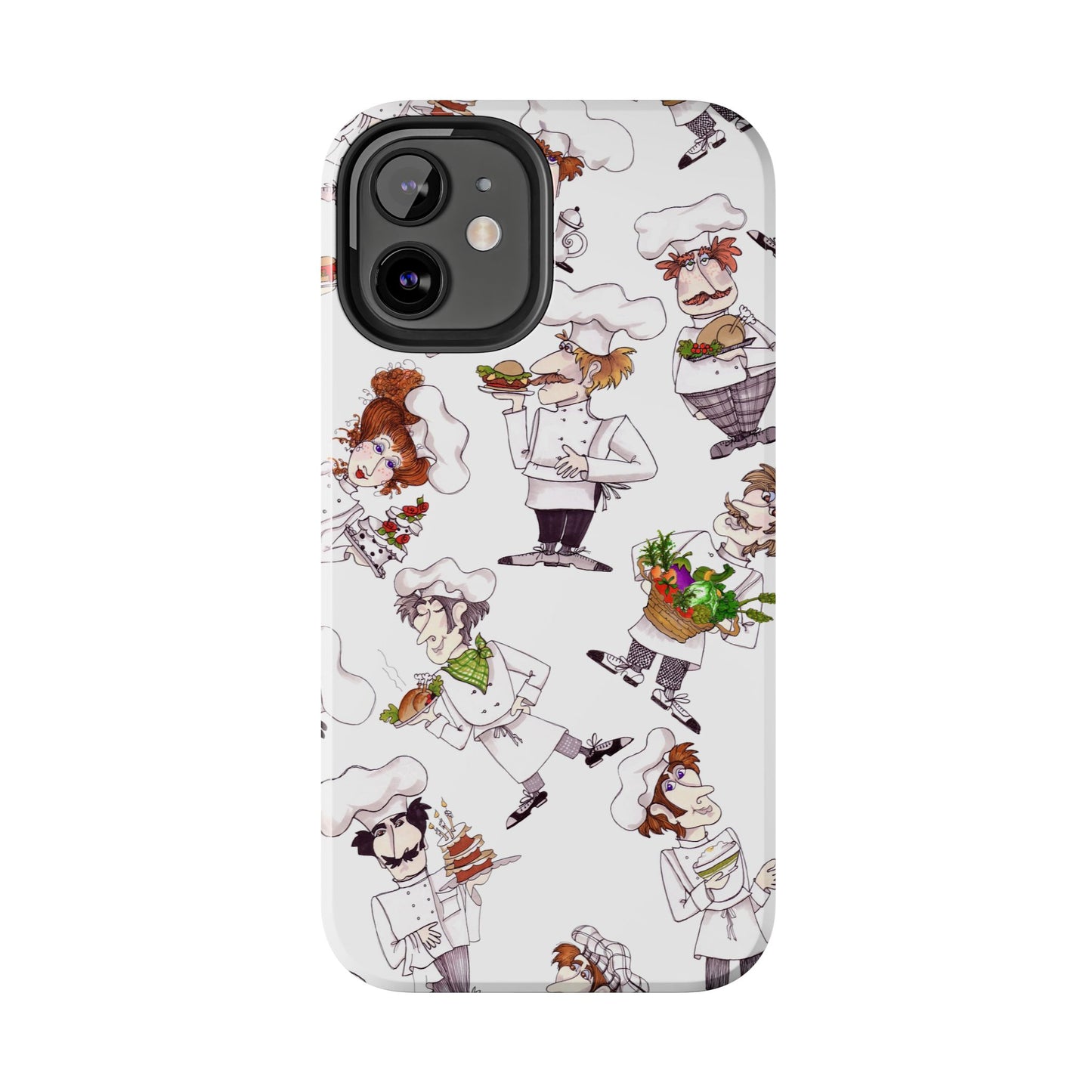 Tossed Chefs White Phone Case