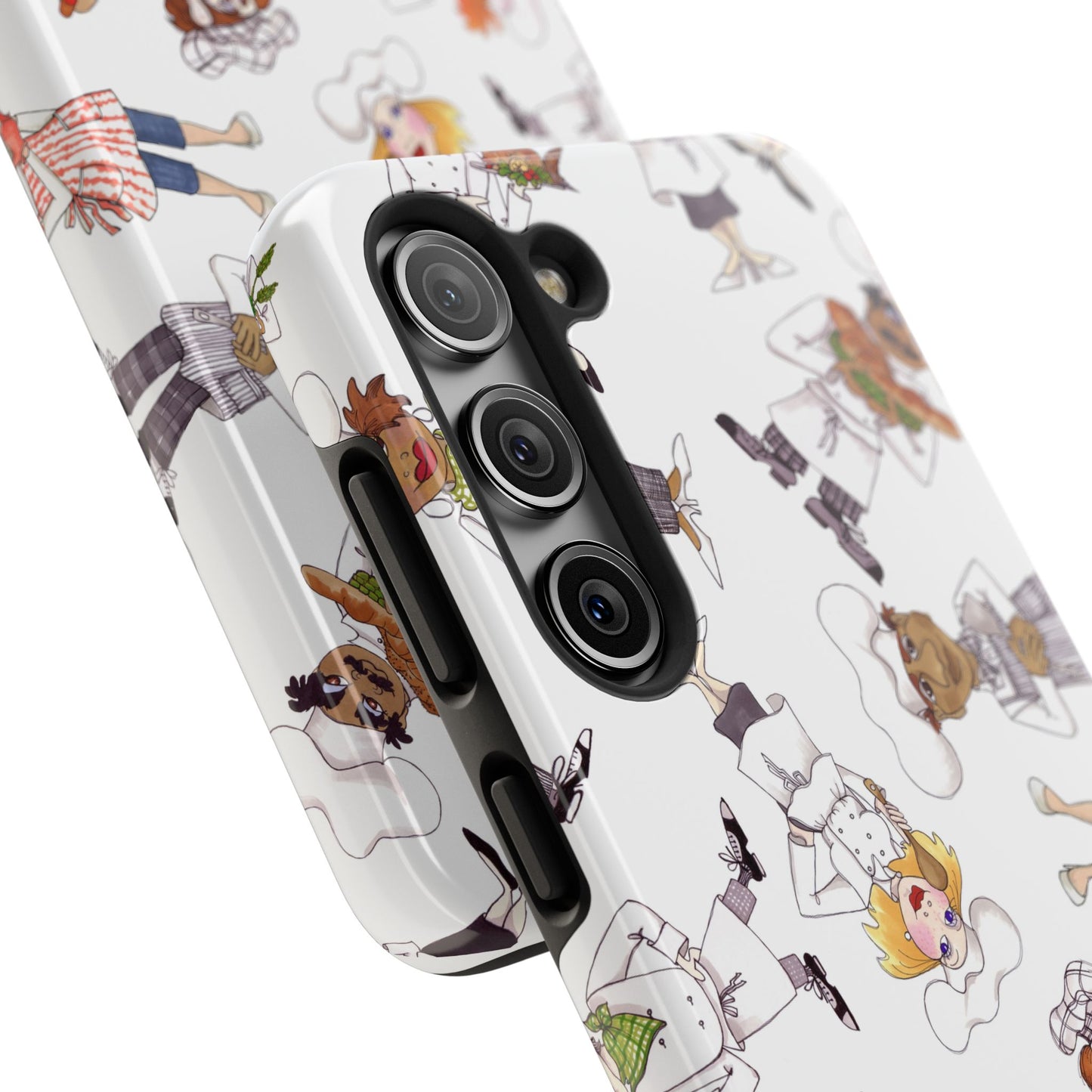 Tossed Chefs White Phone Case