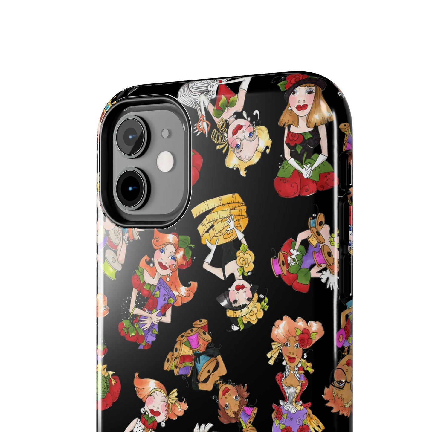 Curious Toss Black Phone Case