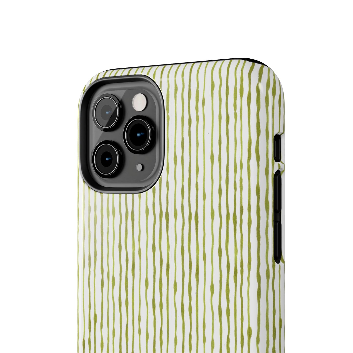 Faux Seersucker White / Green Phone Case