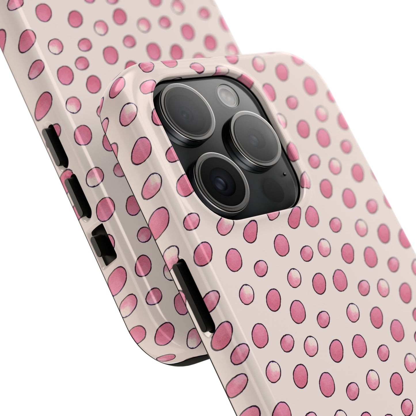 Egg Dots Vanilla / Pink Phone Case