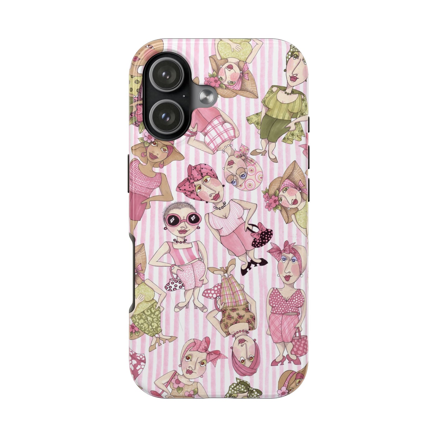 Tossed Ladies Pink Phone Case