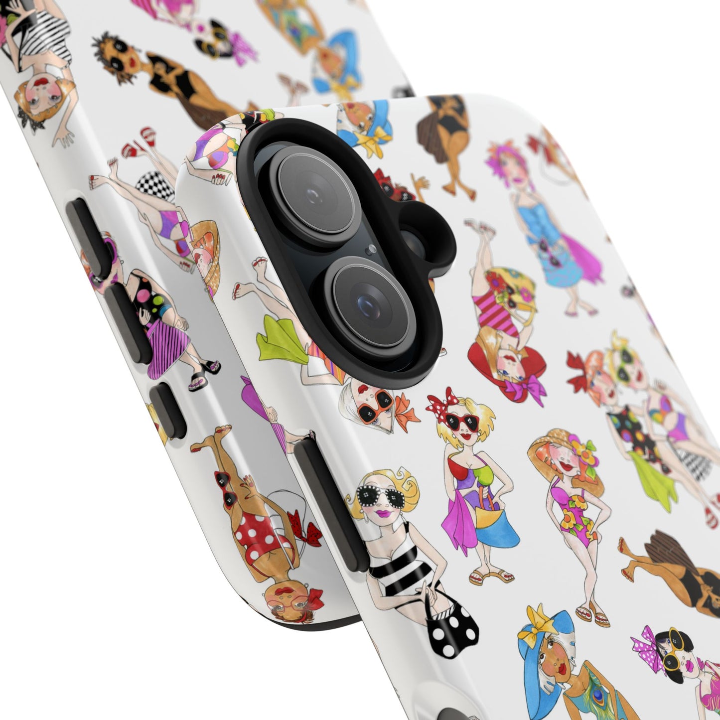 Tossed Beauties White Phone Case