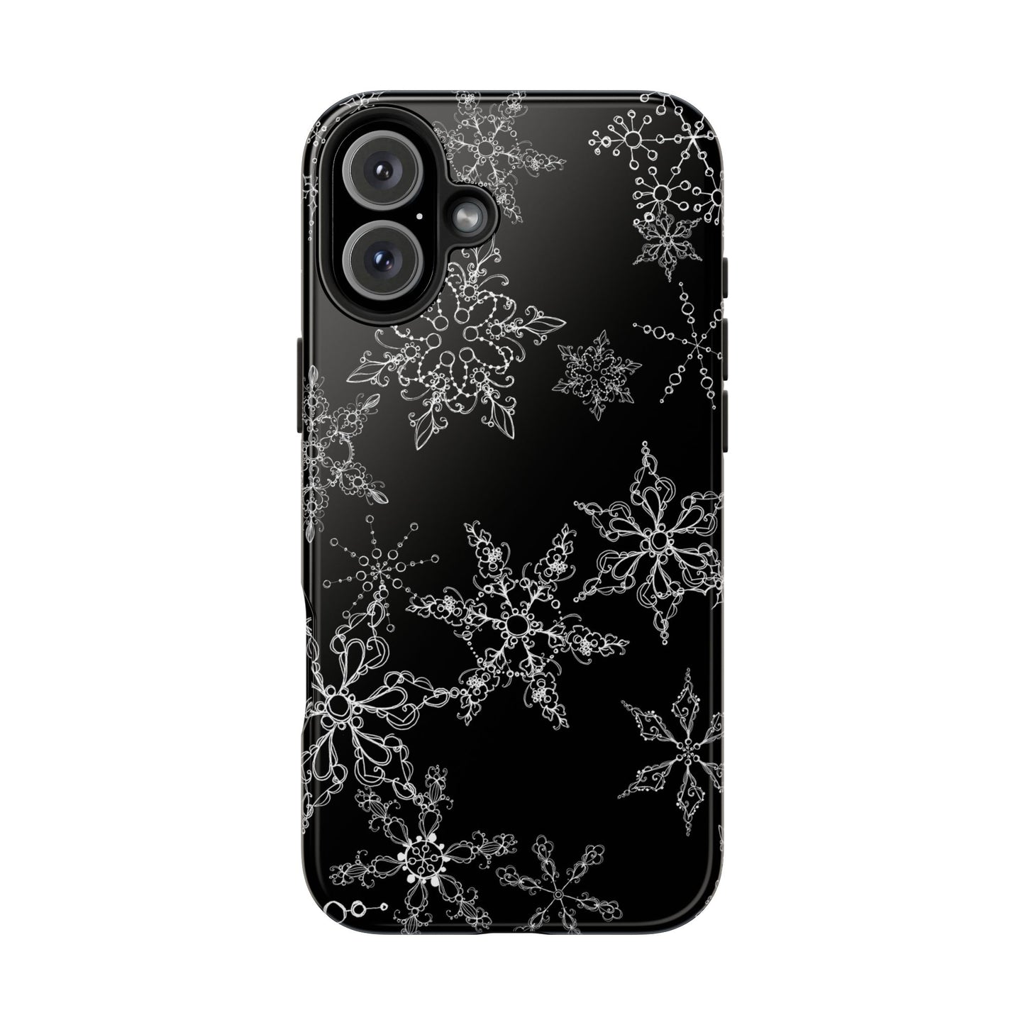 Random Flakes Black Phone Case