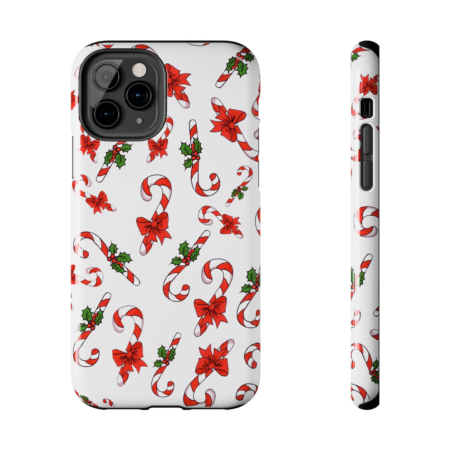 Candy Cane Crowd White Phone Case