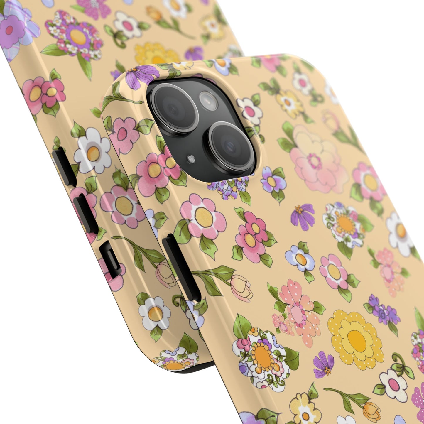 Flowery Yellow Phone Case