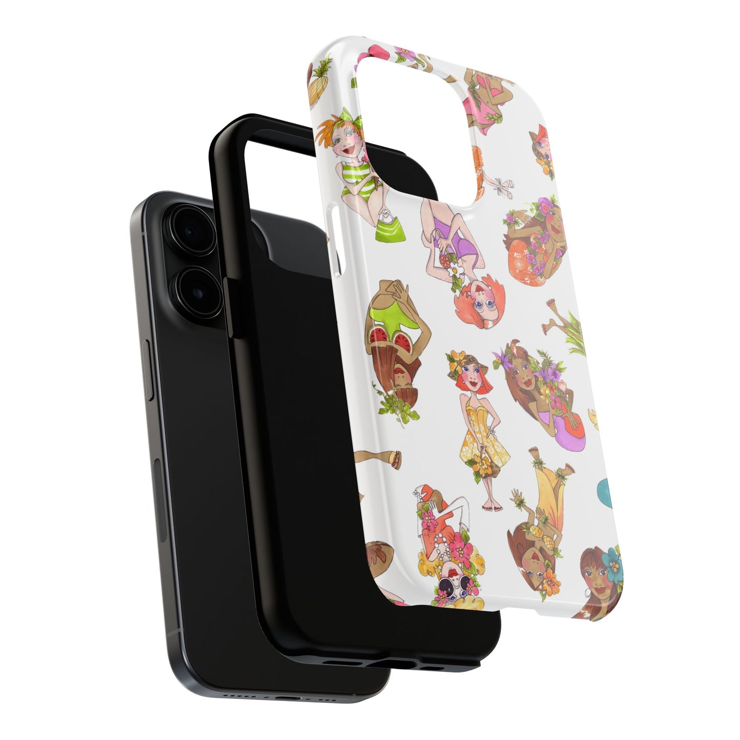 Island Toss White Phone Case