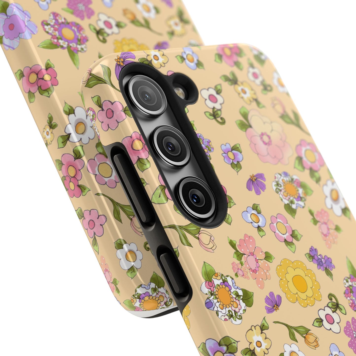 Flowery Yellow Phone Case
