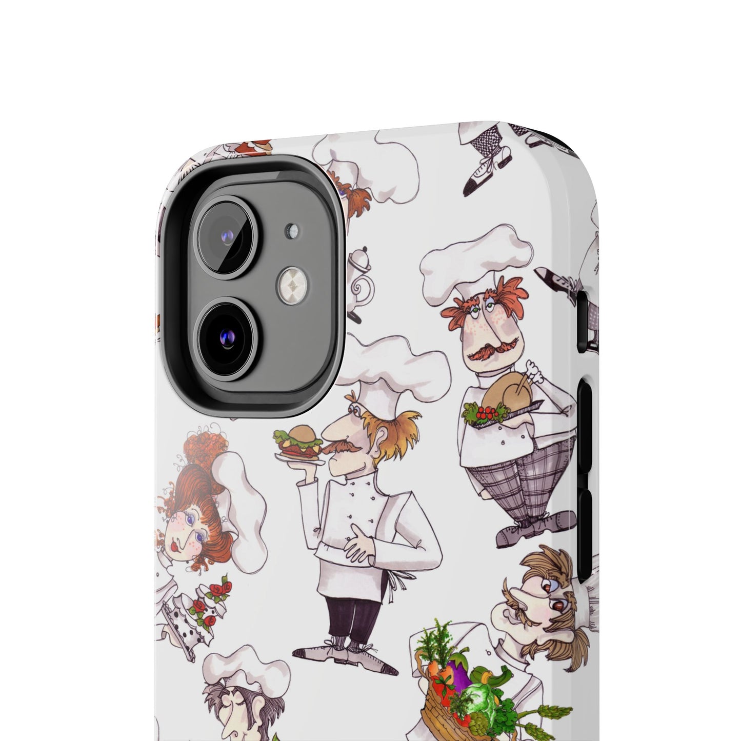 Tossed Chefs White Phone Case