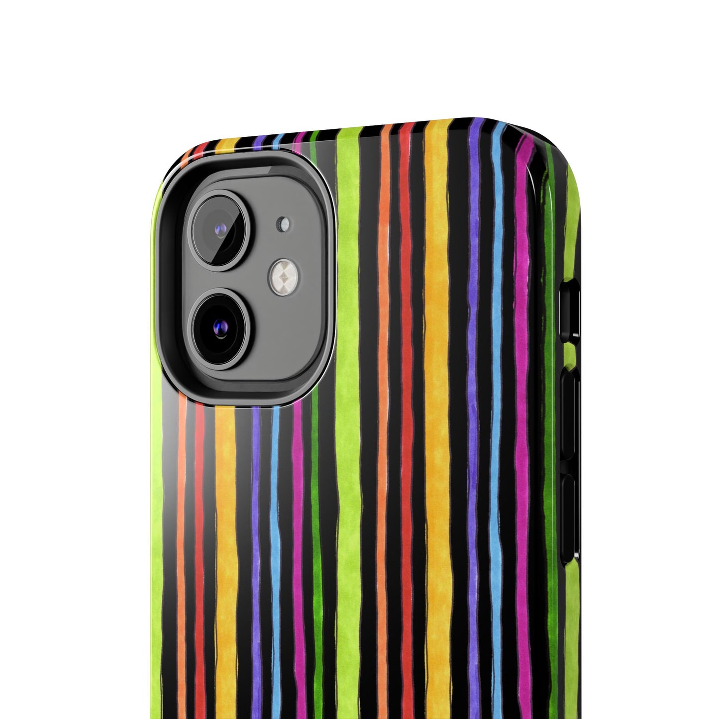 Stripe Fancy Black Phone Case