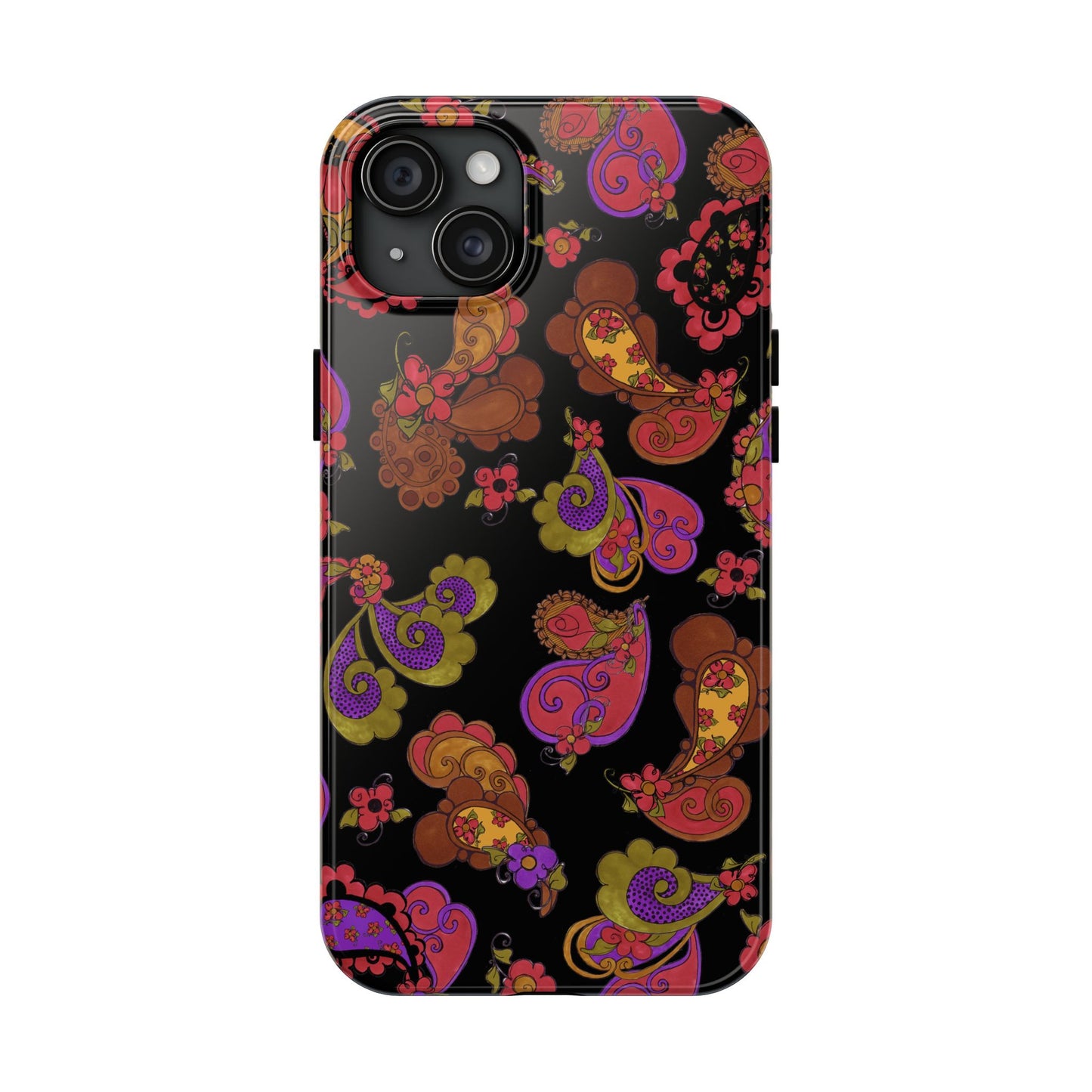 Posie Paisley Black Phone Case
