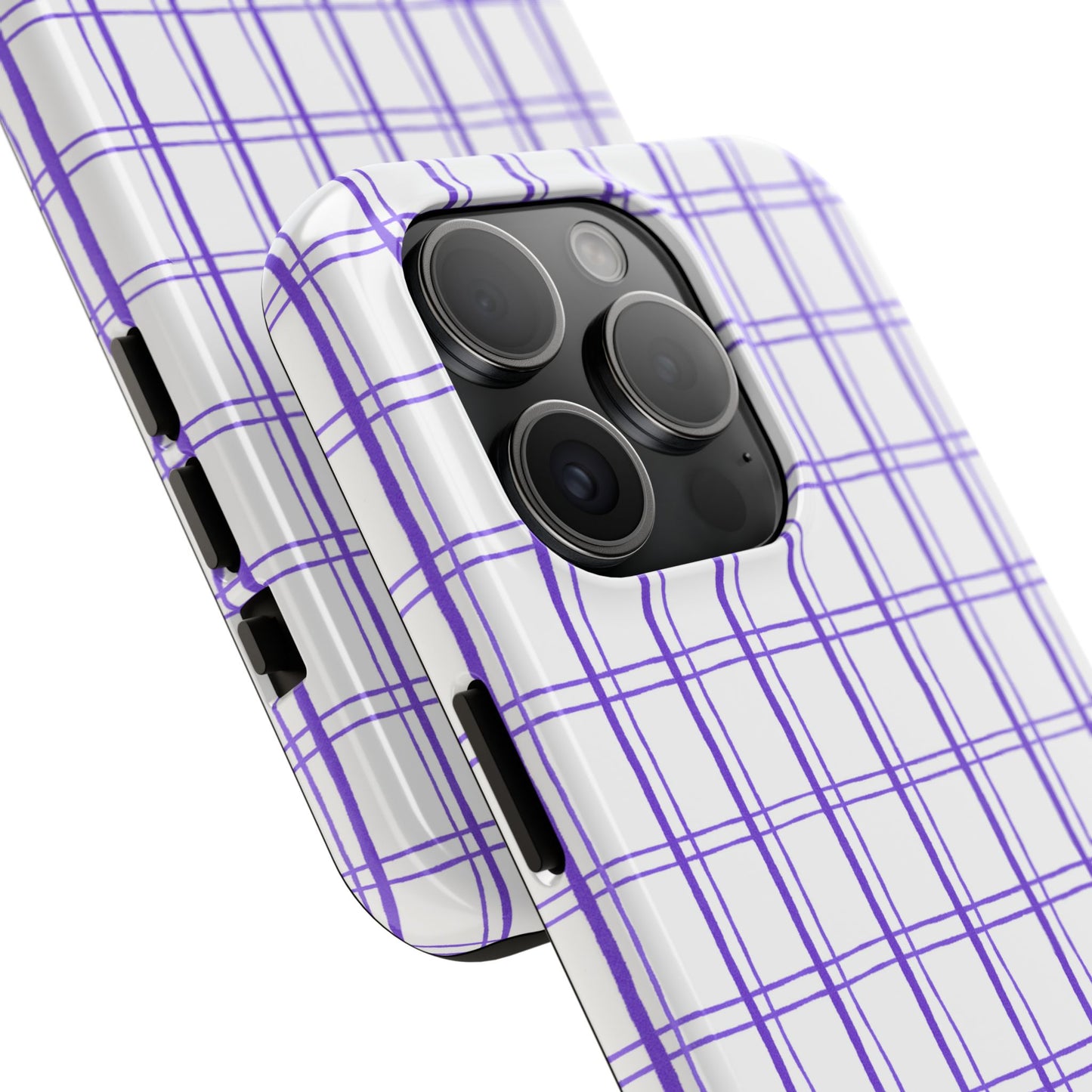 Kitchen Plaid White / Blue Phone Case