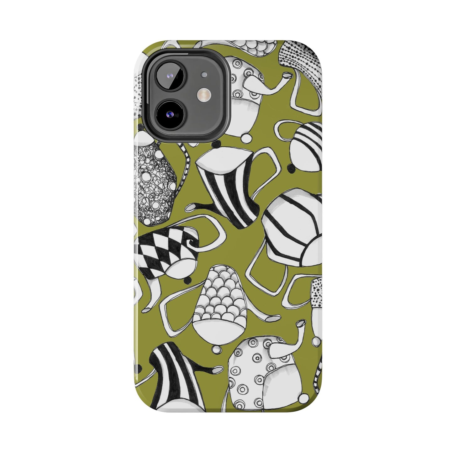 Coffee, Tea Anyone? Green Phone Case
