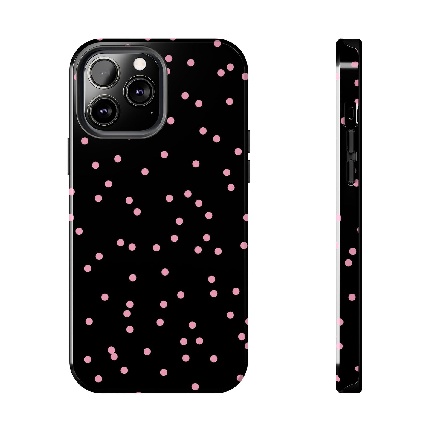 Space Dots Black / Pink Phone Case