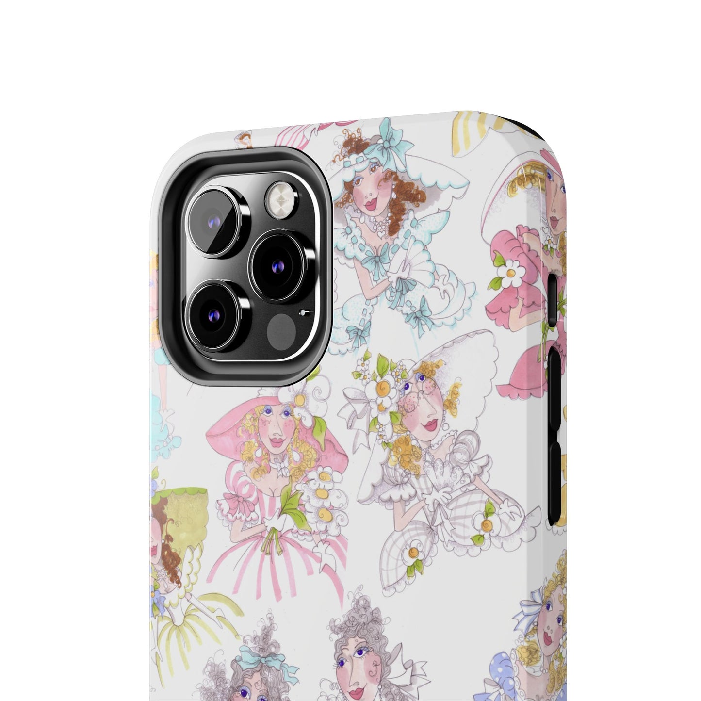 Tossed Belles White Phone Case