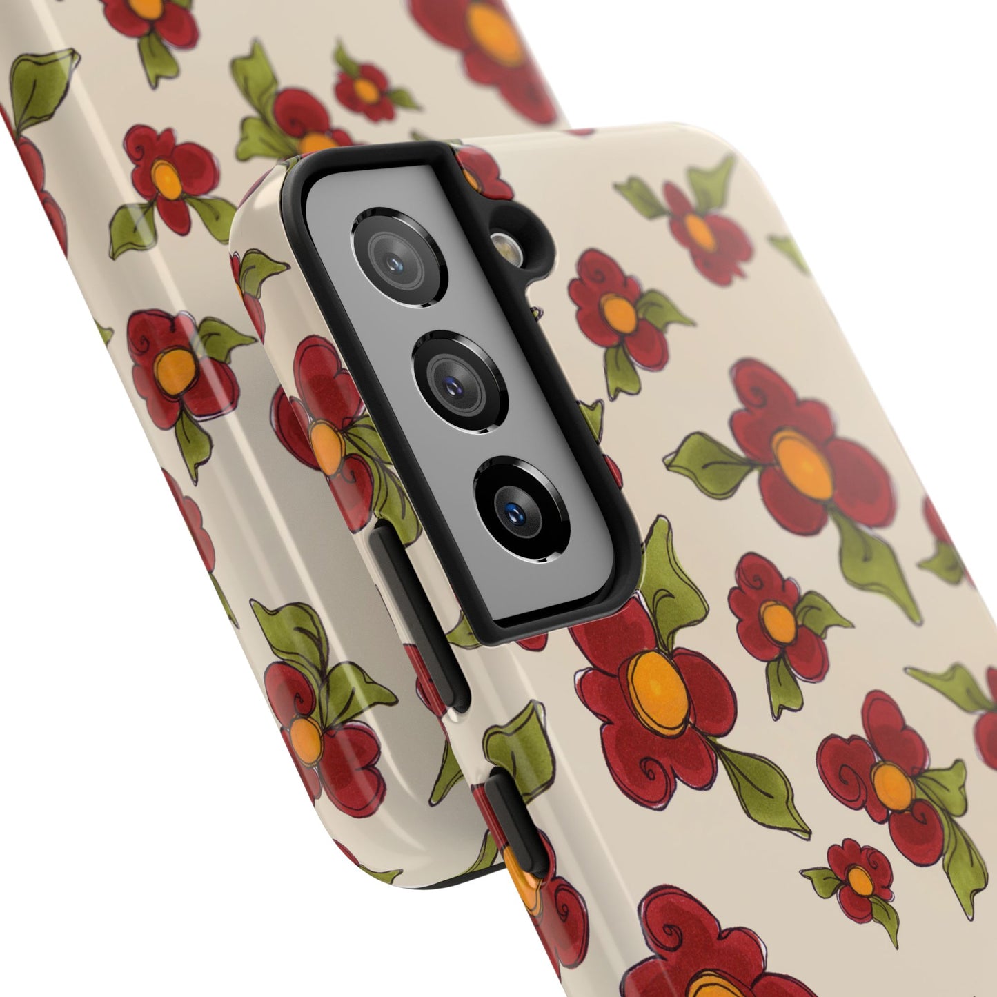 Chili Pepper Daisies Phone Case