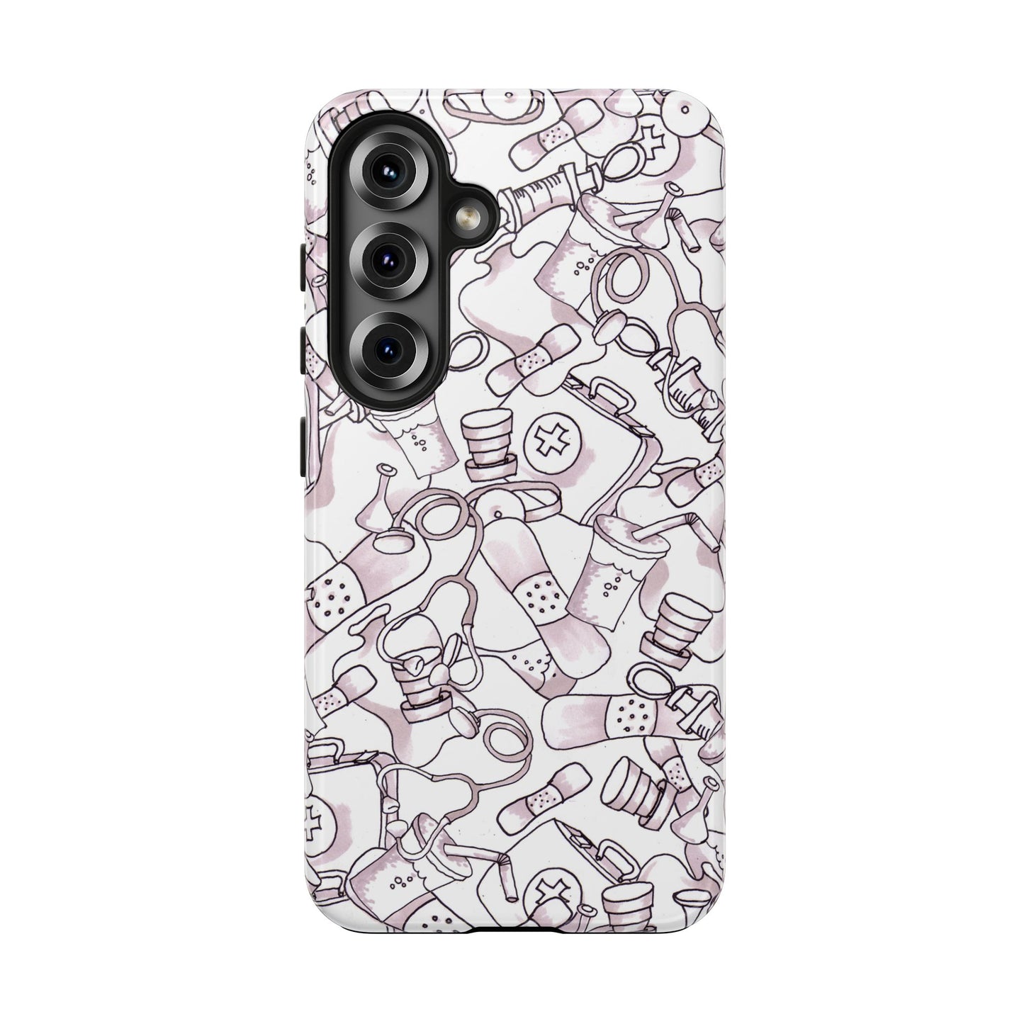 Med Stuff White Phone Case