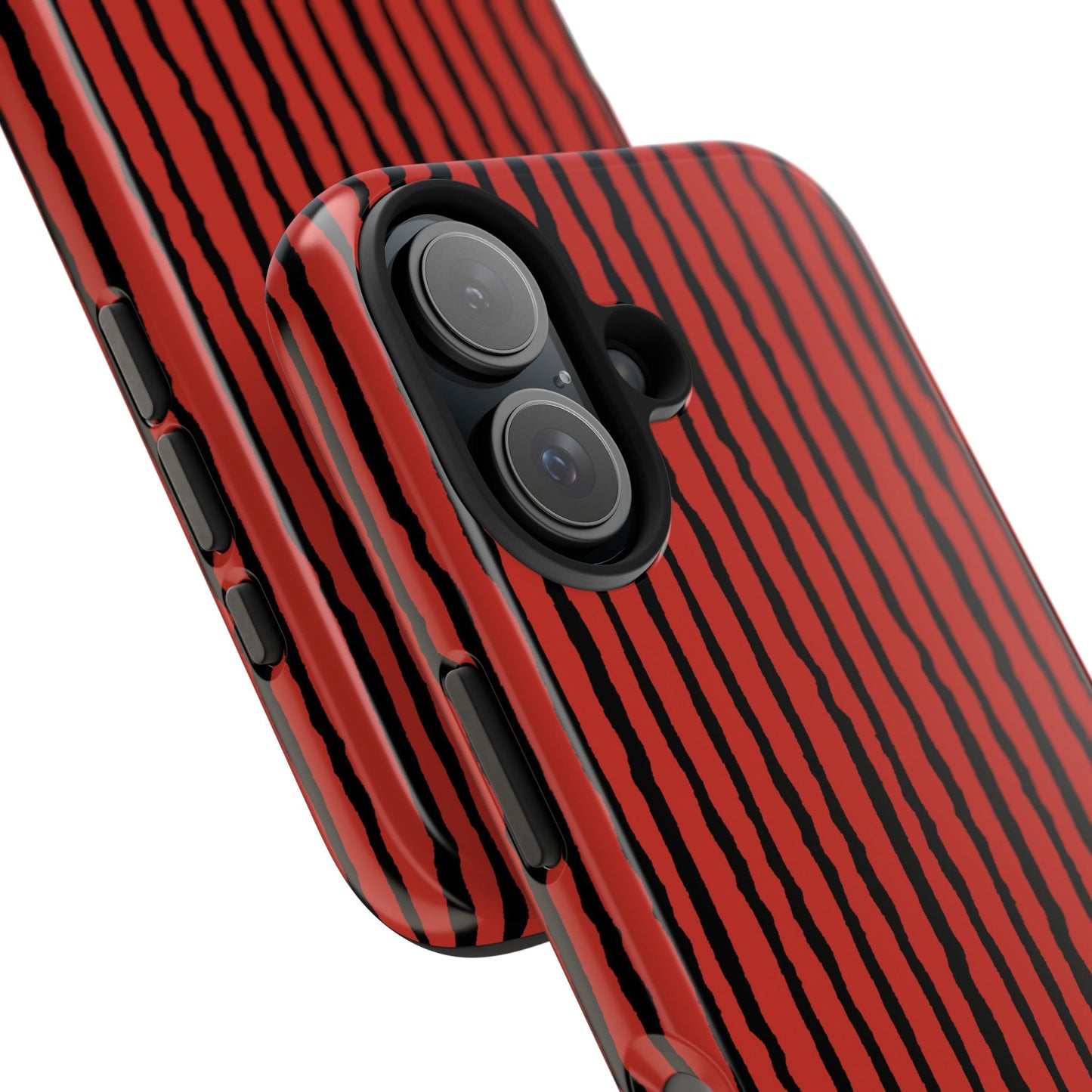 Sorta Stripe Red / Black Phone Case