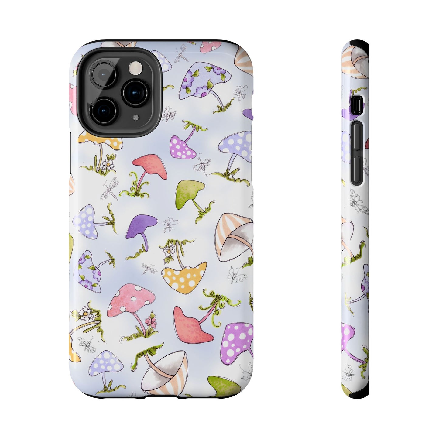 Mushroom Toss Blue Phone Case
