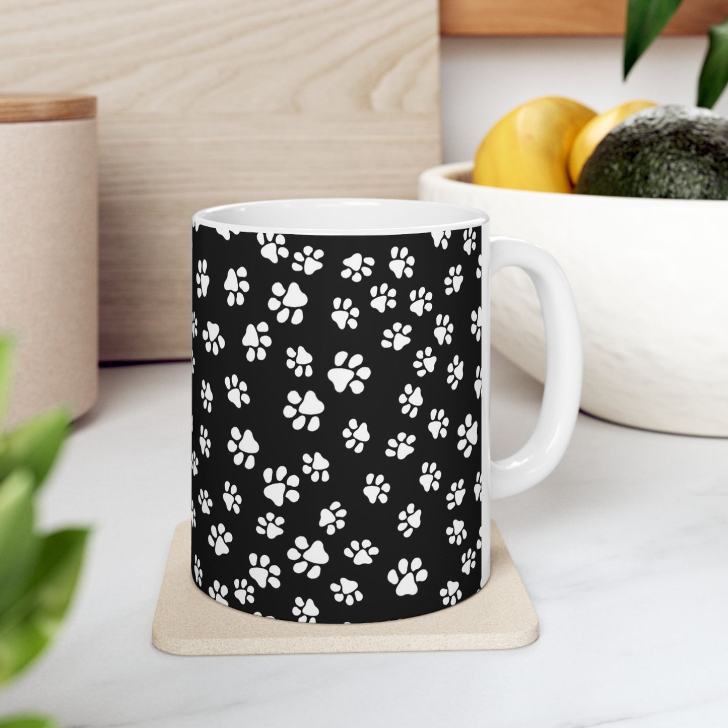 Little Paws Black / White Cup