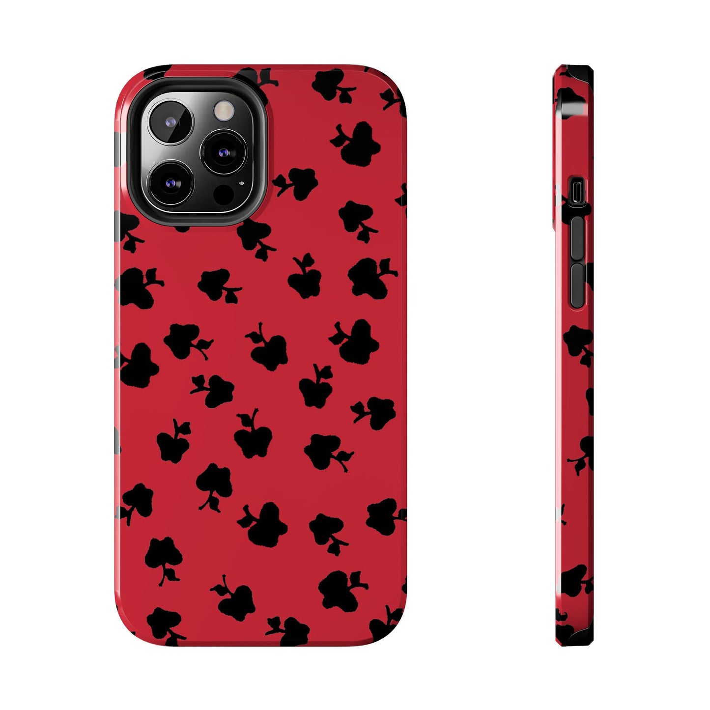 Happy Apples Red / Black Phone Case