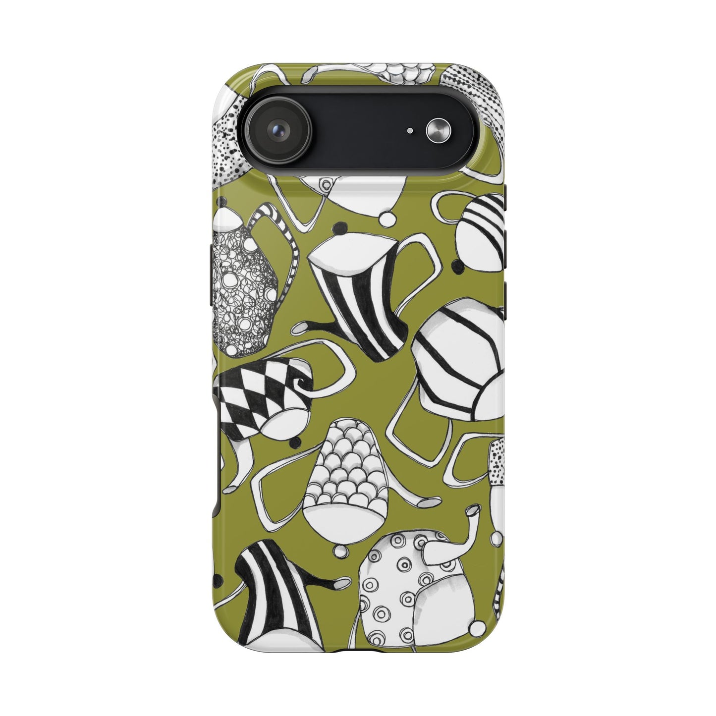 Coffee, Tea Anyone? Green Phone Case
